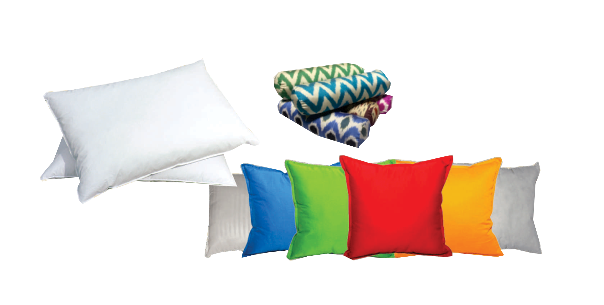 w-pillow and sofa back cushion
